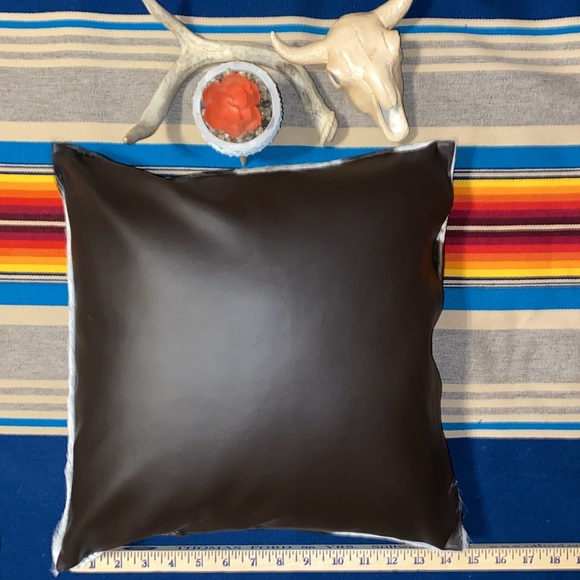 New Handmade Real Cowhide Leather Hair On - *(With Pillow Insert/Filler)* - Picture 2 of 5